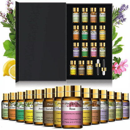 100% Pure Essential Oils Aromatherapy Boxed Set (15pcs)
